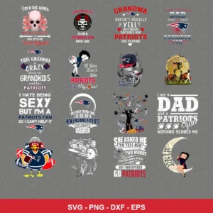 cartoon Patriots player SVG expressing mockery featuring patriots logo for Cricut and Silhouette