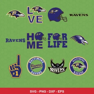 modern Ravens player SVG expressing team pride for Cricut and Silhouette