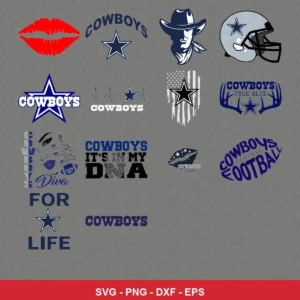 modern Cowboys player SVG expressing team pride for Cricut and Silhouette
