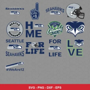 modern Seahawks player SVG expressing team pride for Cricut and Silhouette