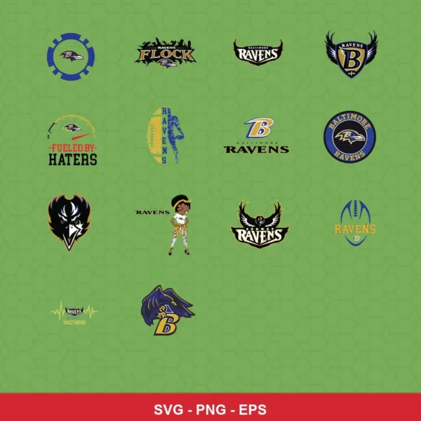 modern Ravens player SVG expressing team pride featuring ravens logo for Cricut and Silhouette