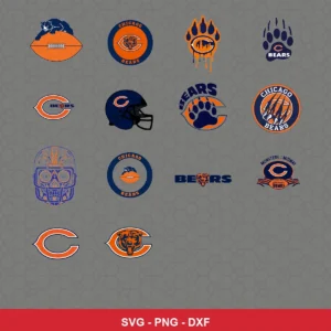 modern Bears player SVG expressing team pride featuring bears logo for Cricut and Silhouette