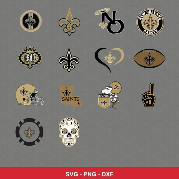 modern Saints player SVG expressing neutral featuring saints logo for Cricut and Silhouette