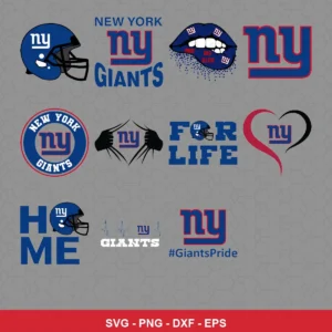modern Giants player SVG expressing team pride featuring giants logo for Cricut and Silhouette
