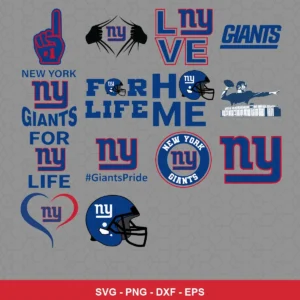 modern Giants player SVG expressing team pride featuring giants logo for Cricut and Silhouette