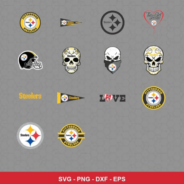 modern Steelers player SVG expressing team pride featuring steelers logo for Cricut and Silhouette