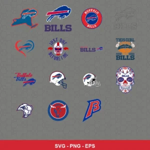 modern Bills player SVG expressing team pride for Cricut and Silhouette