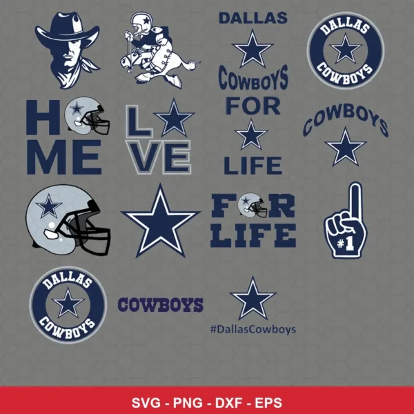 modern Cowboys player SVG expressing team pride for Cricut and Silhouette