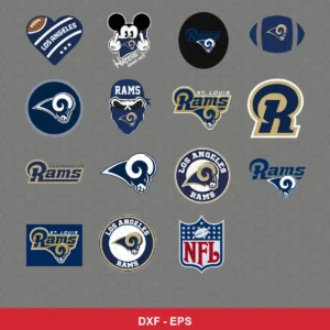 modern Rams player SVG expressing N/A for Cricut and Silhouette