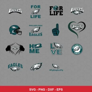 modern Eagles player SVG expressing team pride featuring eagles logo for Cricut and Silhouette