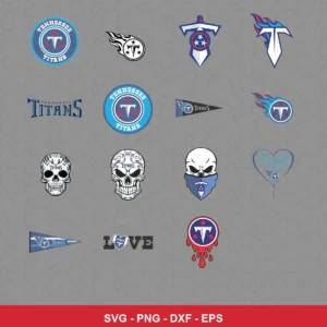 modern Titans player SVG expressing neutral featuring titans logo for Cricut and Silhouette