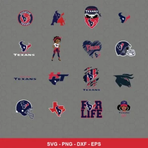 modern Texans player SVG expressing team pride featuring texans logo for Cricut and Silhouette