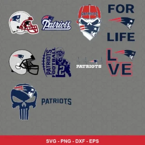 modern Patriots player SVG expressing team pride featuring patriots logo for Cricut and Silhouette