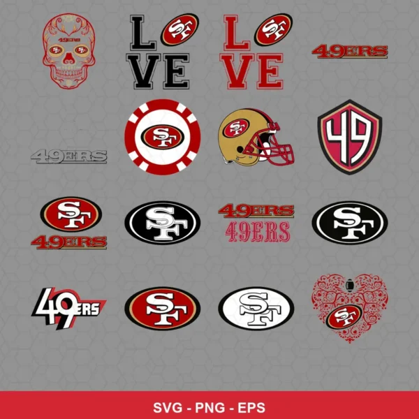 modern 49ers player SVG expressing neutral featuring skull for Cricut and Silhouette