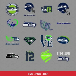modern Seahawks player SVG expressing team pride for Cricut and Silhouette