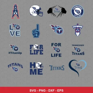 modern Titans player SVG expressing team pride featuring titans logo for Cricut and Silhouette