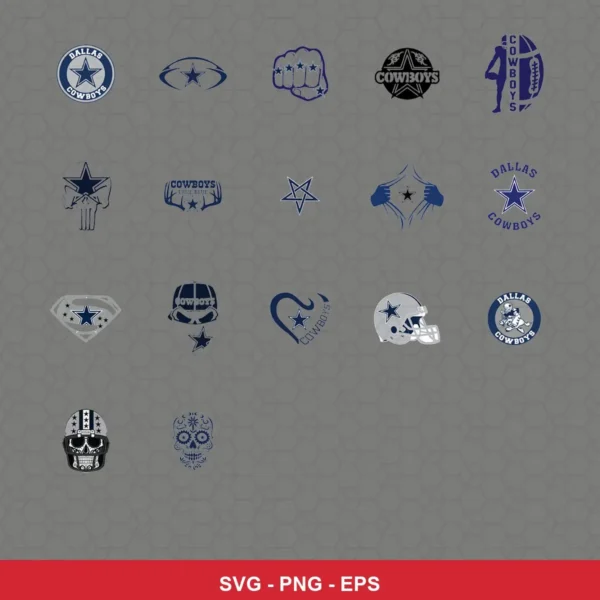 modern Cowboys player SVG expressing none for Cricut and Silhouette