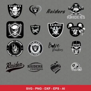 modern Raiders player SVG expressing team pride featuring raiders logo for Cricut and Silhouette