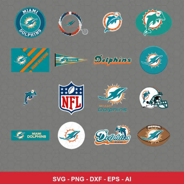 modern cartoon Dolphins player SVG expressing team pride featuring dolphins logo for Cricut and Silhouette