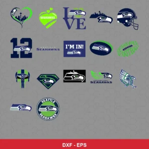 modern Seahawks player SVG expressing team pride featuring seahawks logo for Cricut and Silhouette