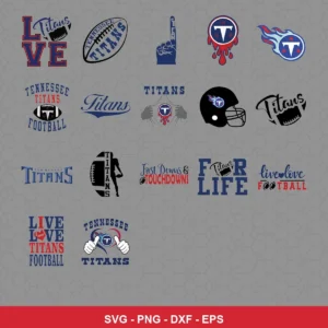 modern Titans player SVG expressing team pride featuring titans logo for Cricut and Silhouette
