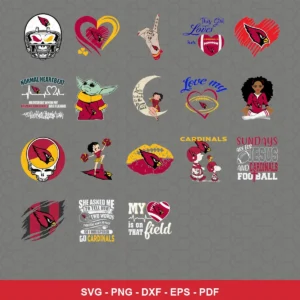 cartoon and modern with playful and cute character illustrations Cardinals player SVG for Cricut and Silhouette