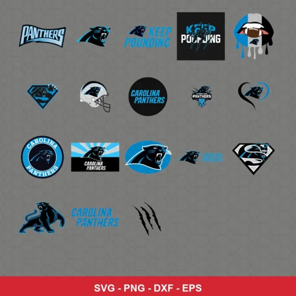 modern Panthers player SVG expressing team pride featuring panthers logo for Cricut and Silhouette