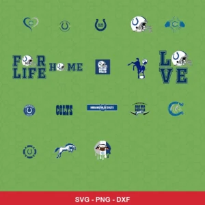 modern Colts player SVG expressing neutral featuring colts logo for Cricut and Silhouette