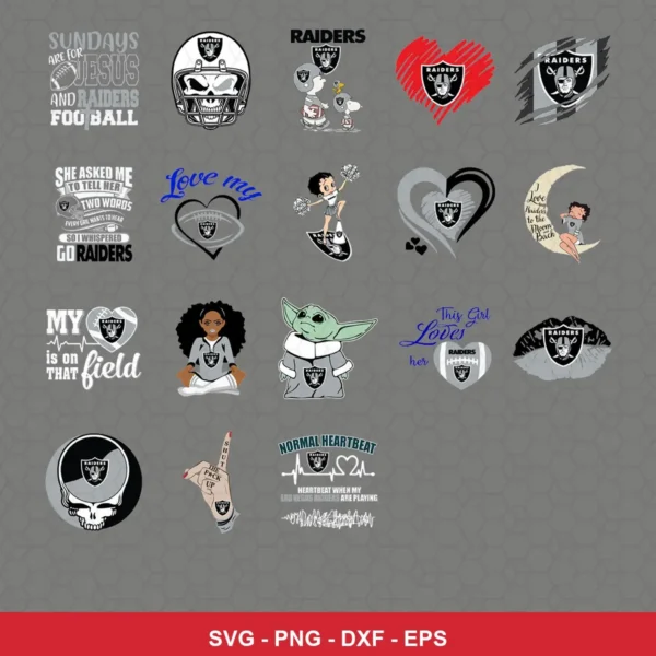 modern cartoon Raiders player SVG expressing team pride featuring raiders logo for Cricut and Silhouette