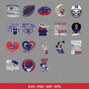 modern cartoon Giants player SVG expressing team pride featuring giants logo for Cricut and Silhouette