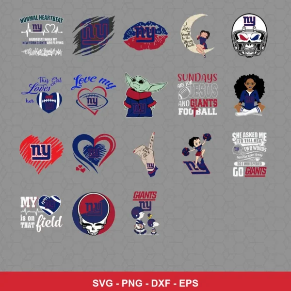 modern cartoon Giants player SVG expressing team pride featuring giants logo for Cricut and Silhouette