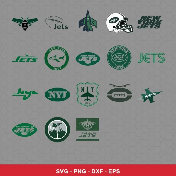 modern Jets player SVG expressing none featuring jets logo for Cricut and Silhouette
