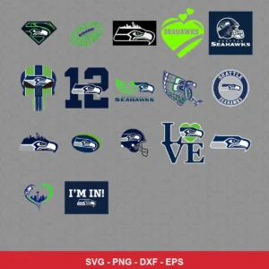 modern Seahawks player SVG expressing team pride for Cricut and Silhouette