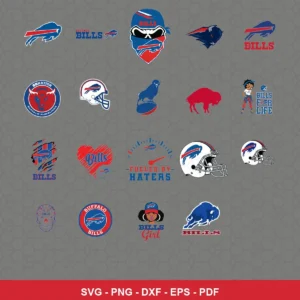 modern and playful Bills player SVG expressing team pride for Cricut and Silhouette