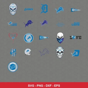 modern cartoon Lions player SVG expressing none featuring lions logo for Cricut and Silhouette