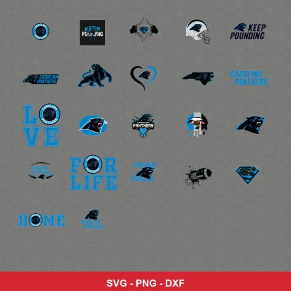 modern Panthers player SVG expressing team pride featuring panther logo for Cricut and Silhouette