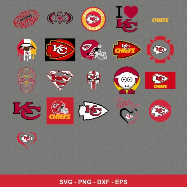 modern cartoon Chiefs player SVG expressing team pride for Cricut and Silhouette