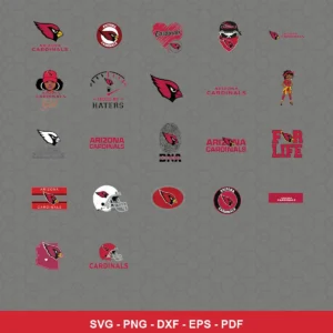 modern cartoon style with clean vector logos and mascot illustrations Cardinals player SVG for Cricut and Silhouette