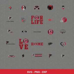 modern Falcons player SVG expressing team pride for Cricut and Silhouette