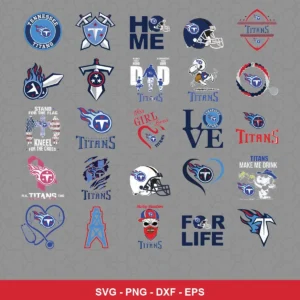 modern Titans player SVG expressing team pride featuring titans logo for Cricut and Silhouette