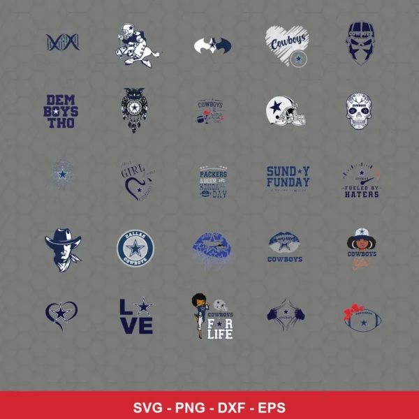 modern cartoon Cowboys player SVG expressing team pride for Cricut and Silhouette