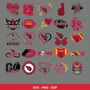 modern cartoon style with clean vector graphics and bold colors Cardinals player SVG for Cricut and Silhouette