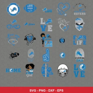 modern cartoon Lions player SVG expressing team pride for Cricut and Silhouette