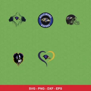 modern Ravens player SVG expressing neutral featuring ravens logo for Cricut and Silhouette