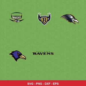 modern Ravens player SVG expressing neutral featuring ravens logo for Cricut and Silhouette