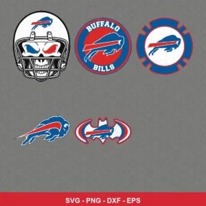 modern Bills player SVG expressing N/A for Cricut and Silhouette