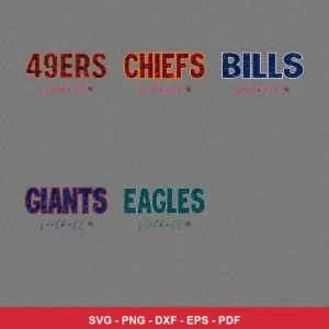 modern Bills player SVG expressing neutral featuring team names for Cricut and Silhouette
