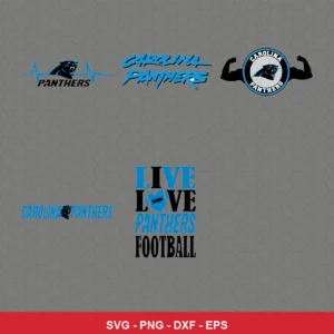 modern Panthers player SVG expressing neutral featuring panthers logo for Cricut and Silhouette