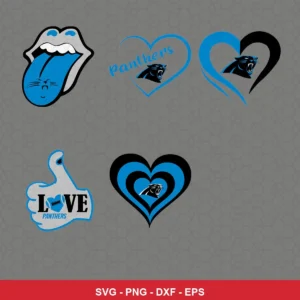 modern Panthers player SVG expressing support featuring panthers logo for Cricut and Silhouette