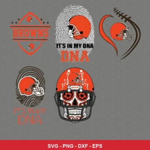 modern Browns player SVG expressing team pride featuring browns logo for Cricut and Silhouette